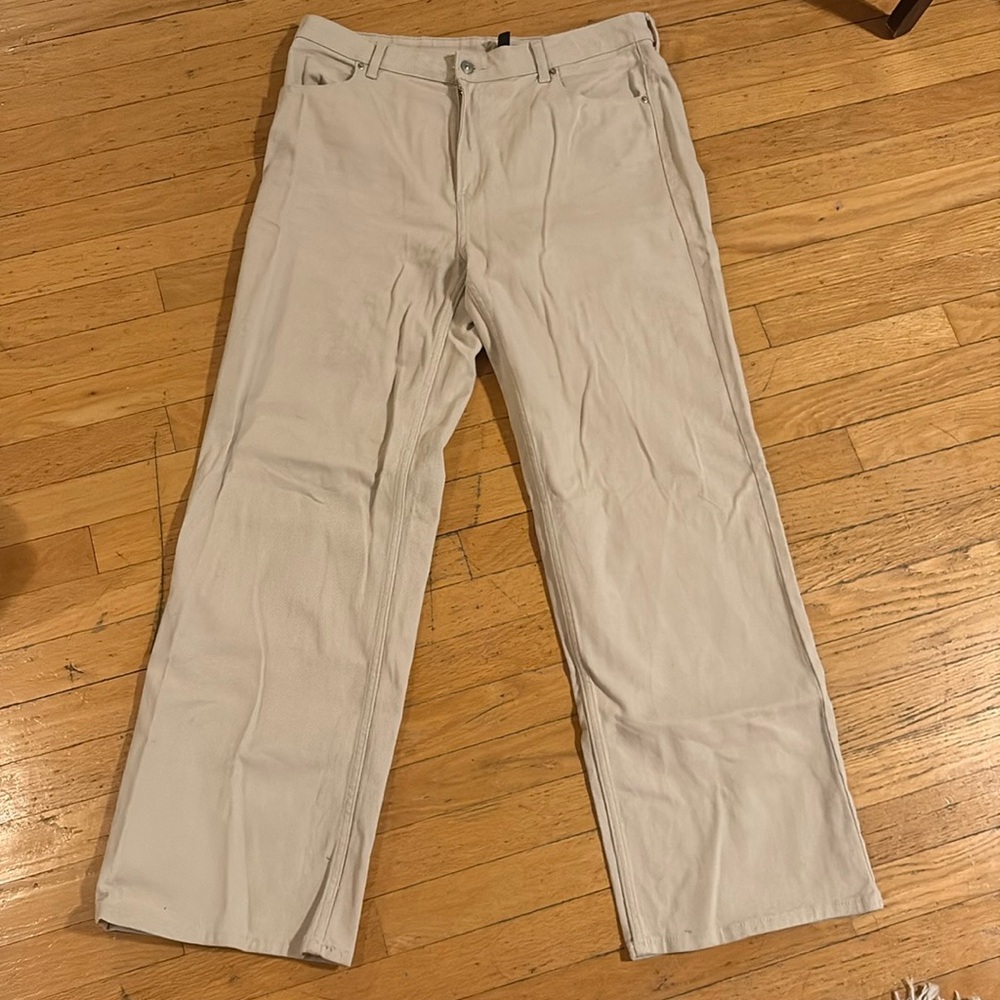 HM wide leg twill pants